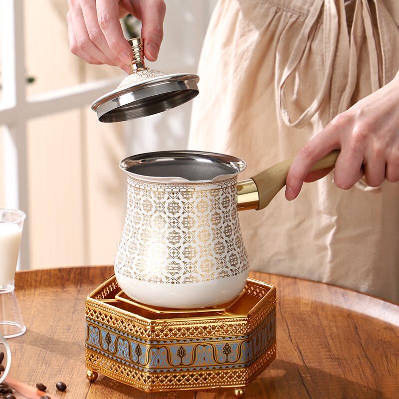 Kadijia KD Ethnic Style Stainless Steel Tea & Coffee Pot