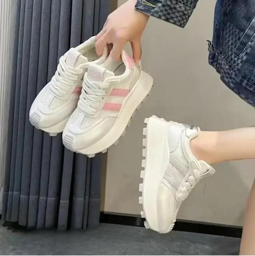 Fashion Sneakers Women's Sports Shoes Casual Lightweight Thick Soled Dad Shoes Thick Soled Shoes Platform Sneakers Women