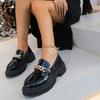 Large Size Mary Jane Shoes Spring and Autumn New Shallow Mouth Round Head Thick Sole Out Fashion Single Shoes Women