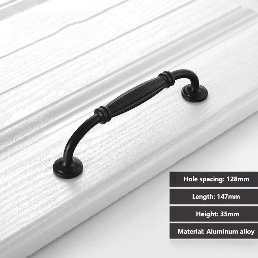 Aluminum Alloy Arched Cabinet Door Handles Minimalist Retro Style Drawer Handle Light Luxury Multifunctional Furniture Handles