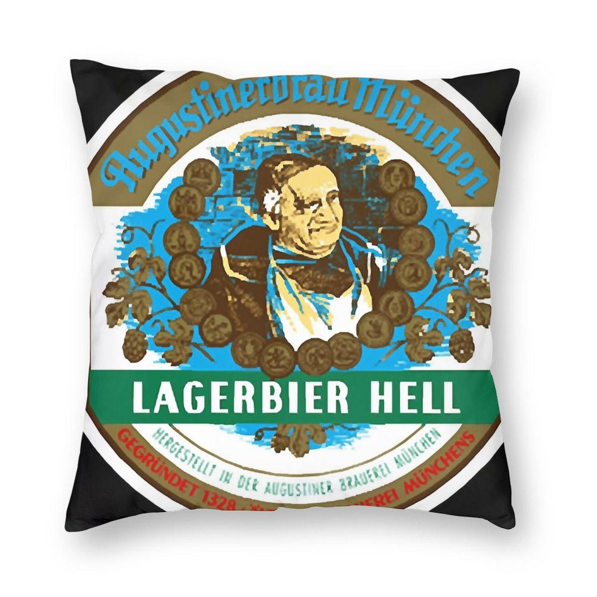 

Augustiner Lagerbier Hell Пивная Квадратная Наволочка Полиэстер Лен Бархат Печатная На молнии Декоративная Наволочка Домашняя Наволочка для Подушки 30cmx30cm