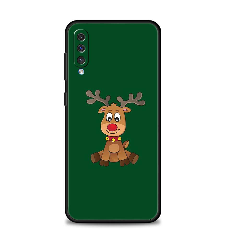 Christmas Snowman Deer Phone Case For Samsung Galaxy A50 A30 Note 8 9 20 Ultra A04 A50s A90 A40 A20e A10s A70 A20s M52 M33 M53