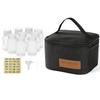 9Pcs Camping Spice Storage Bag Built-in Mesh/Side Pocket Separable Storage Bag 100ml Liquid/Filter Bottle with Funnels/Sticker