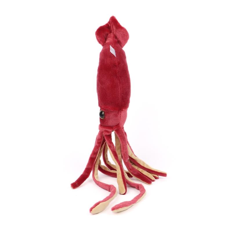 65cm Cute Wine Red Squid Animal Doll Soft Cartoon Plush Toys For Boys And Girls Halloween Holiday Birthday Gifts