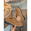 Lace-up Platform Loafers Women's New 2025 Autumn Vintage Muffin Plus-size Low-top Shoes
