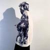 Mens Bear Print Hoodie Casual Loose Fit Contrast Color Stitching Sweatshirt Plus Size Couple Top