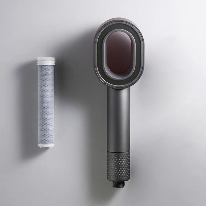 

Filter Showerhead Beauty High Pressure Shower Head Water Saving Filtration Purification Bathroom Accessories Filtered сірий