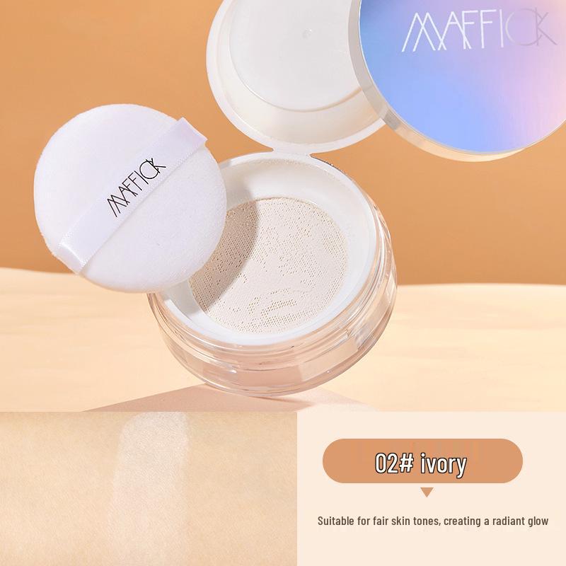 Long-lasting, Waterproof Setting Powder - Pore Concealing, Sweatproof, Fluffy Powder for Dry & Oily Skin 10g