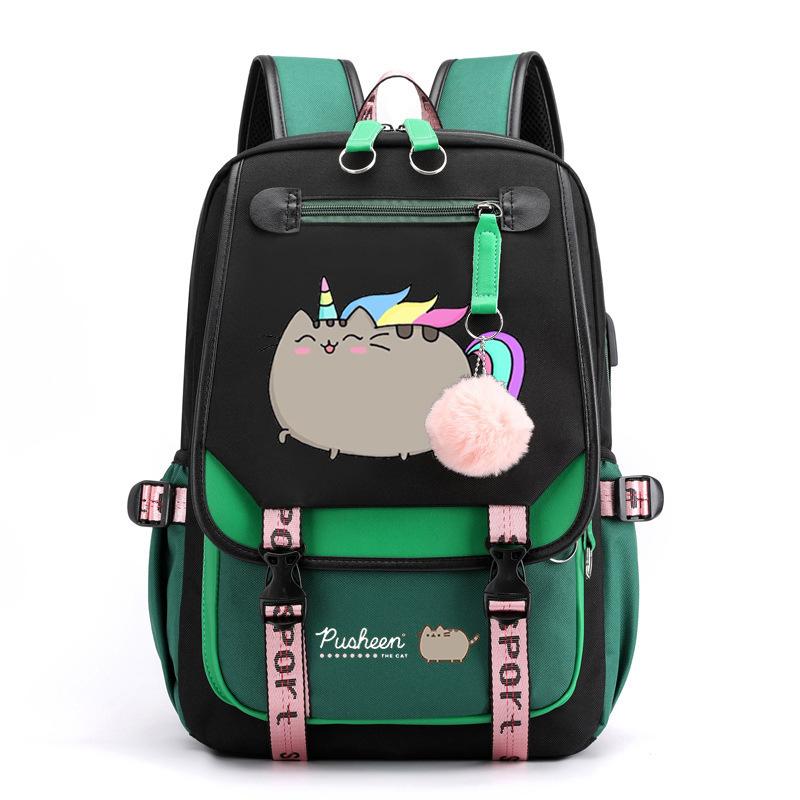 Cartoon Cute Printed School Bag Outdoor Travel Oxford Cloth Backpack