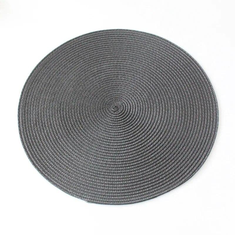 1 STÜCKE Runde Gewebte Rutschfeste Küche Tischset Rutschfeste Tisch Matte Küche Zubehör Dekoration Home Pad Coaster