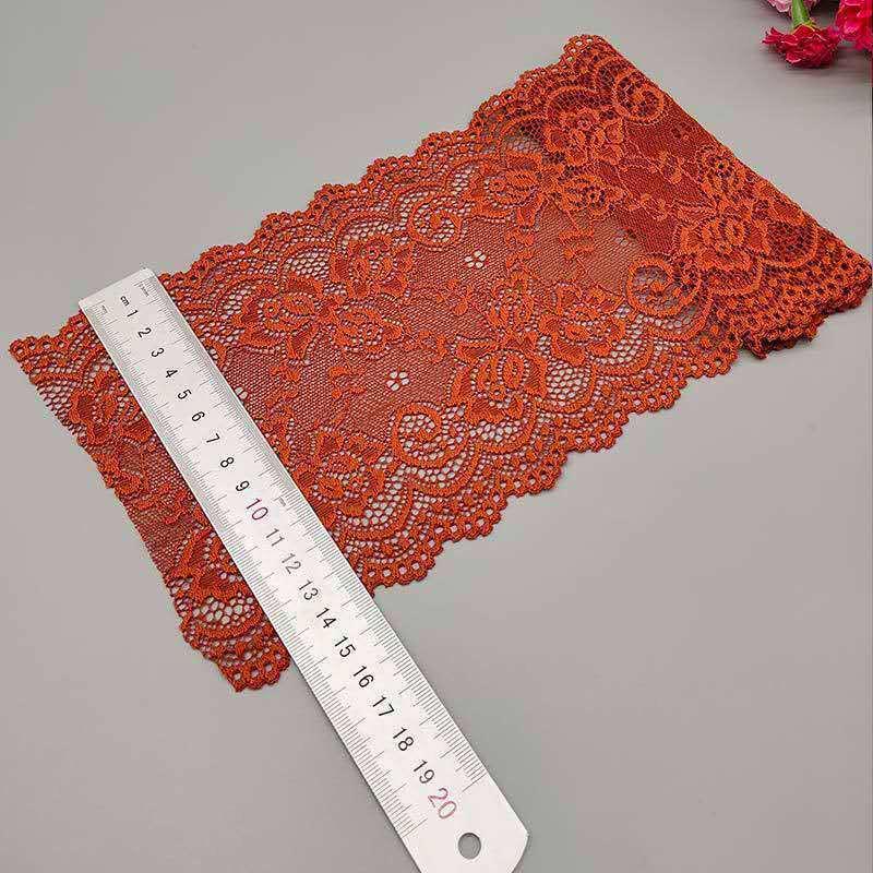 15cm Wide Soft Elastic Lace Trim for Skirts - Multi-color Options Available