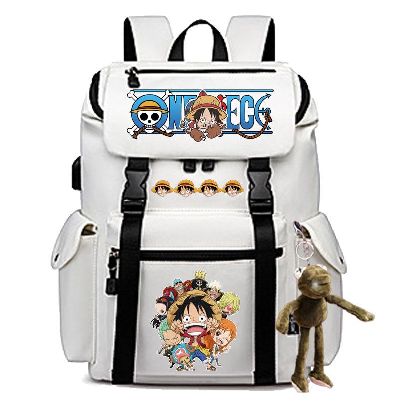 2024 Cross-border New Popular ONE PIECE Cartoon Pattern Backpack College Student Large-capacity Laptop