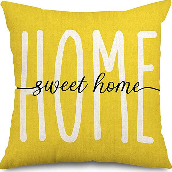 New Nordic Linen Pillowcase Summer Fruit Print Pillowcase Sofa Cushion Cover Home Furnishing