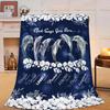 Pink Butterfly Pattern Fleece Blanket Soft Warm Throw Cover Decorative Home Bed Room Decor Gift For Women Girls40X50