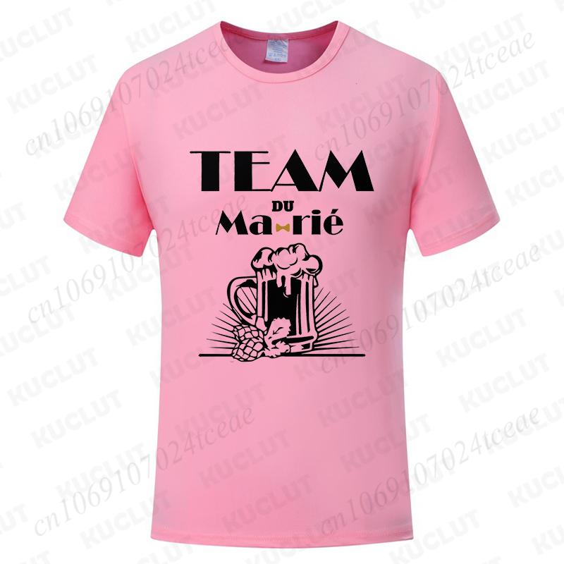 Fashion Single Farewell Tops French Boyfriend Bachelor Party T-shirts Evg Future Team Groom Man Shirt Wedding Father's Day Tees