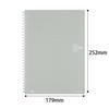 KOKUYO Soft Ring 80 Silver Notebook, Sheets, Semi-B5, Gridded, SU-SV308S5-C,