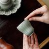 Celadon Relief Lotus Tea Tasting Master Cup - Retro Ceramic Single Cup Tea Set
