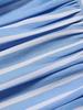SHIPS for Machine Washable Lace and Striped Light One Size Women's Shirt, Blue, 311111977,