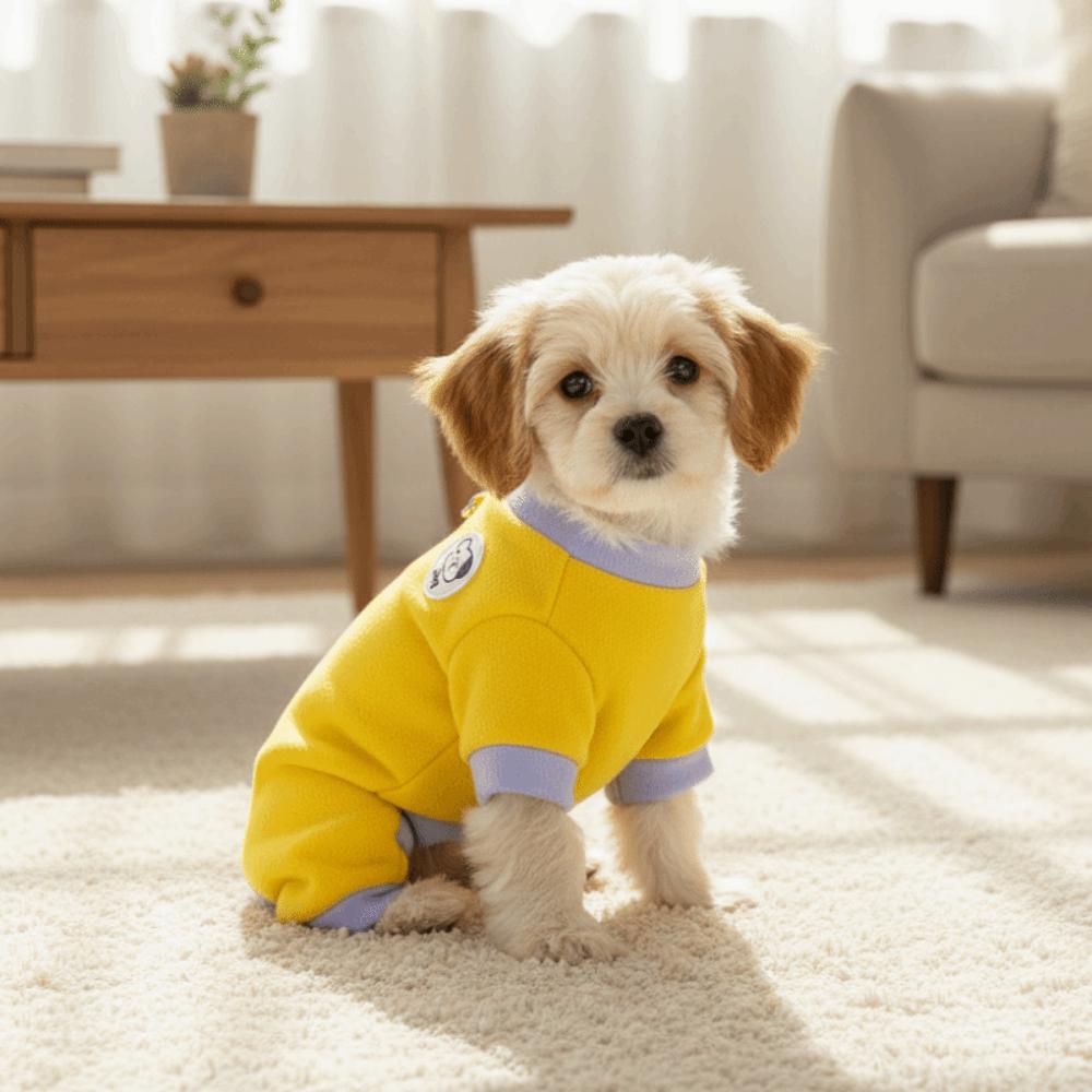 Warm Dog Jumpsuit Comfortable Dog Four Legged Clothing Winter Pet Overalls Autumn Winter