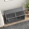Small Animal Cage/rodent Cage with Accessories, Fir Wood, 100 Cm X 52 Cm X 50 Cm, Grey