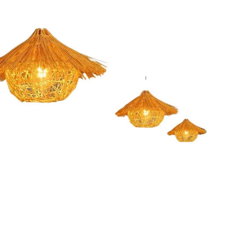 Handwoven Bamboo Pendant Lantern Light