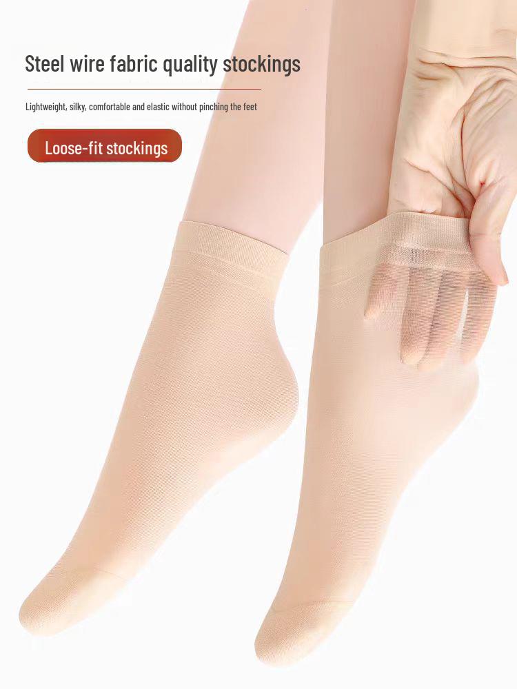 

Женские летние тонкие компрессионные гольфы для стройных ног - детские спортивные чулки средней длины JK Style One Size