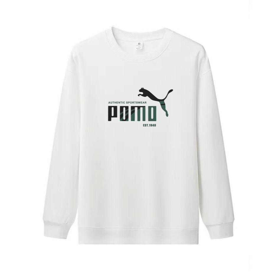 Модный бренд Женская толстовка из чистого хлопка: Осень/Зима 2025 Круглый вырез Длинный рукав Свободный крой с плюшевой подкладкой. 2XL