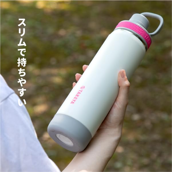 Online Exclusive Active Slim 650ml Peach Blaze Insulated Water Bottle TAKEYA FLASK [Takeya Official] 0.65L