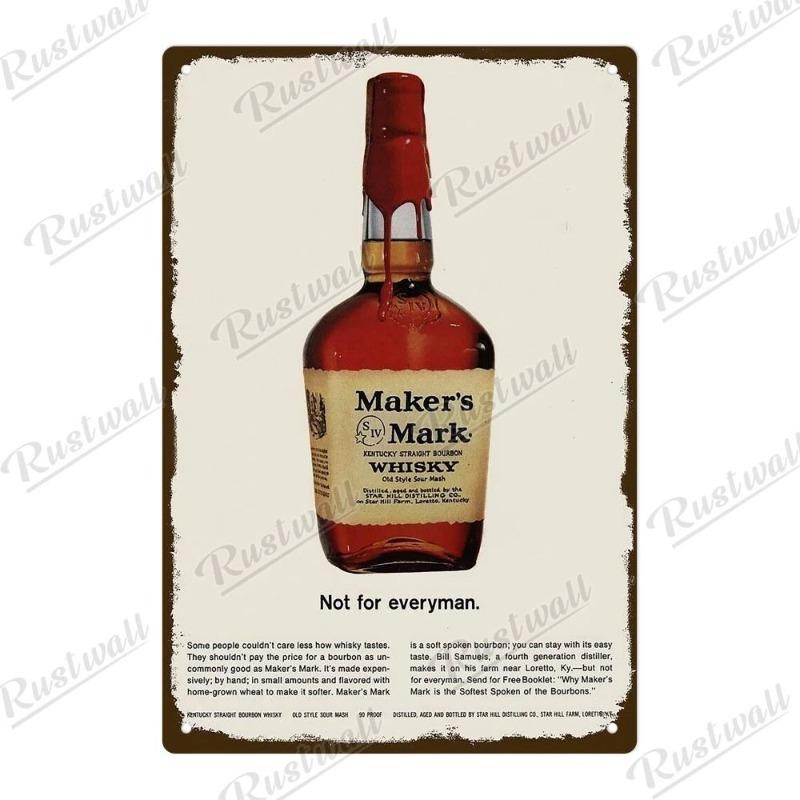 Vintage Beer Metal Sign, New Year Pub Decor Plaque