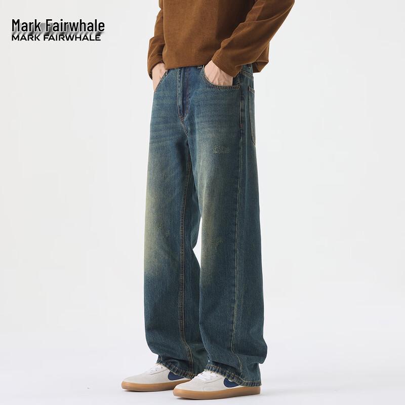 

Мужские джинсы Mark Fairwhale свободного прямого кроя из выстиранного денима 38