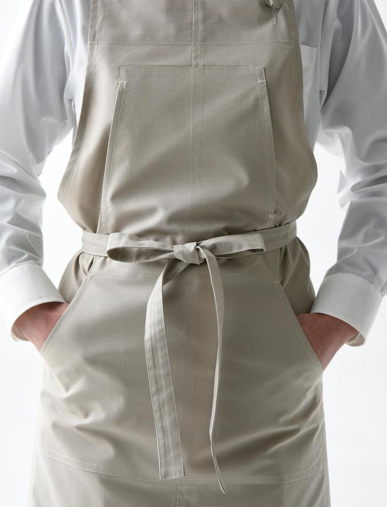 Bib Apron White Free [Seven Uniform] CT2393-0