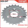 OPGT Motorcycle 24T/26T/28T/29T/31T/35T/37T Teeth 30mm Rear Gear Sprocket Fit For Honda Monkey Motorbike Pit Dirt Bike 420/428 C