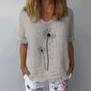 GMXIA Damenmode, lässig, Sommer, kurzärmelig, O-Ausschnitt, Blusen und Hemden