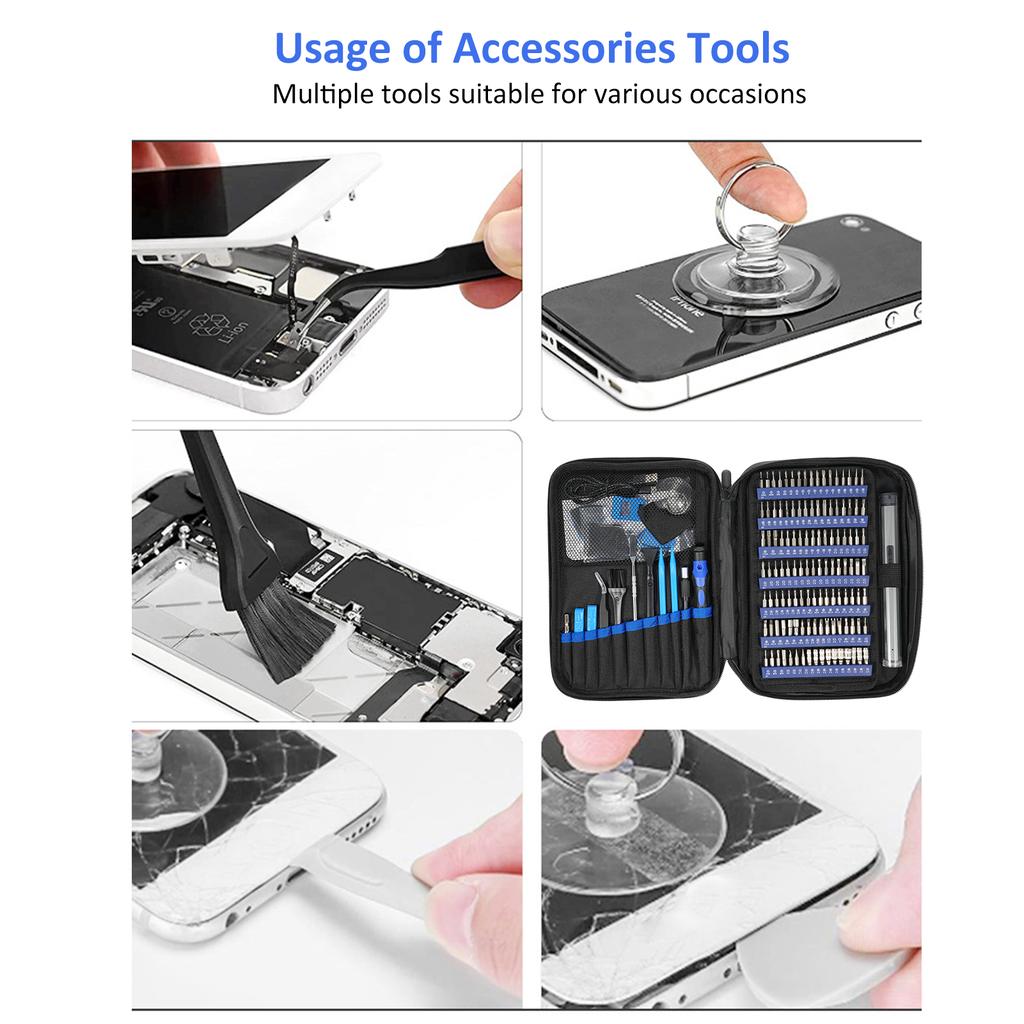Lithium Electric Screwdriver, Small Portable Cordless Power Screwdriver Set, 152 in 1 Precision Screwdriver Set, Mini