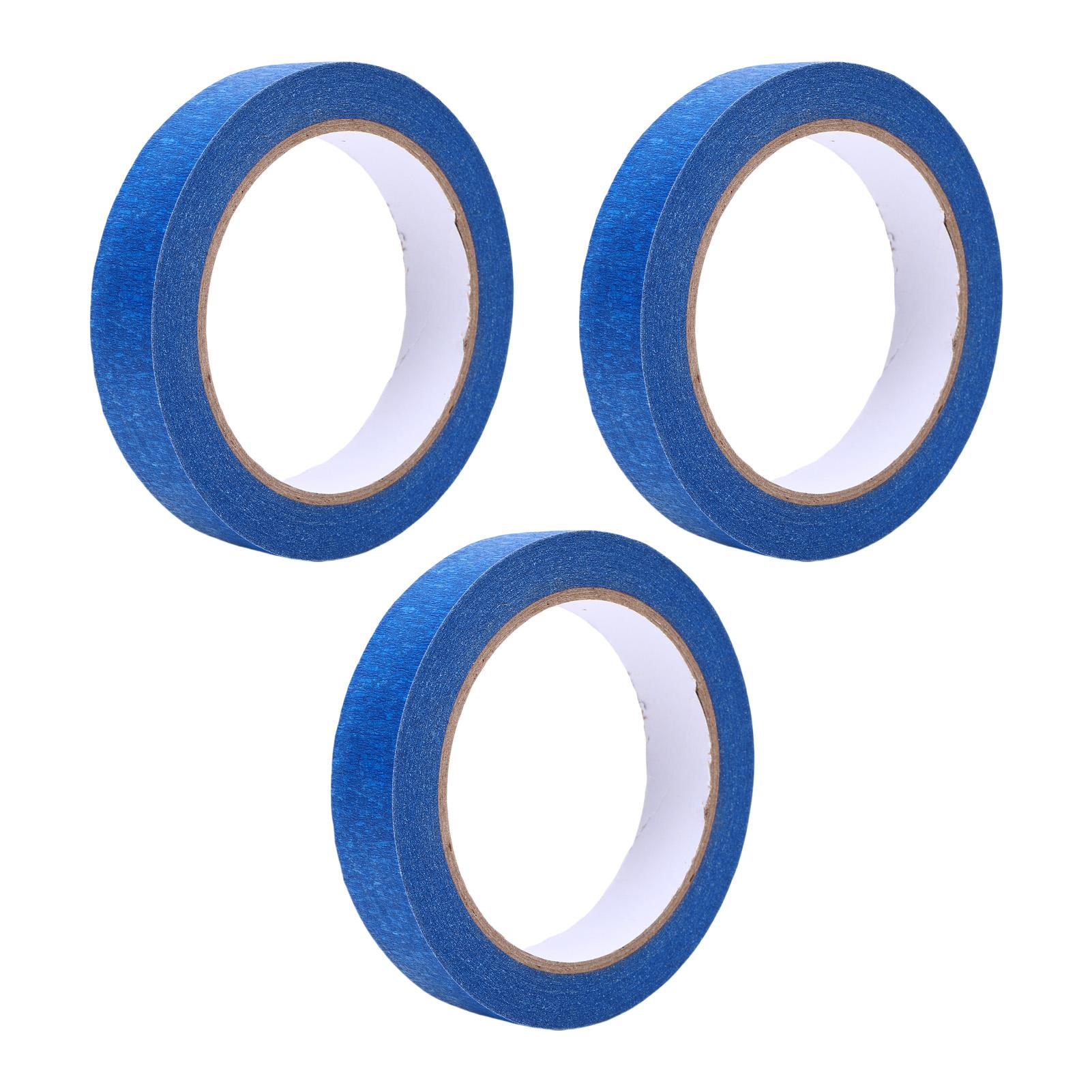 

Синя малярська стрічка 20 мм x 30 м 0,78 дюйма x 98,43 фута Маскувальна стрічка Багатоцільова стрічка для фарбування для дому, офісу, школи, рукоділля, мистецтва 3 рулони