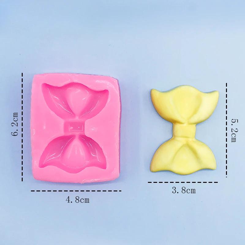 Soft Silicone Cute Knot Bow Molds, 1pcs Fondant Resin Art Mould, Cake Decoration, Pastry Kitchen Baking Accessories Tools