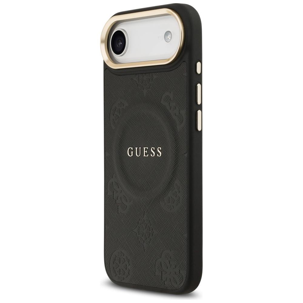 Guess Peony Hot Stamp MagSafe Case for iPhone Air Black