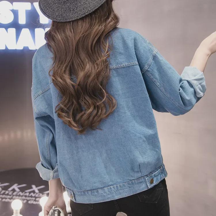 2022 Spring/Autumn Women's Loose Plus Size Korean BF Denim Jacket
