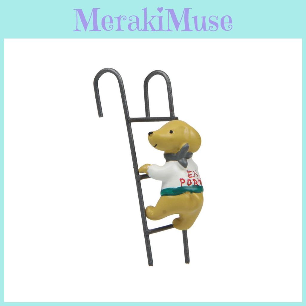 Resin Miniature Climbing Stairs Little Dog Display Ornament For Decor Room