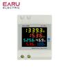 6IN1 Din Rail AC Monitor 110V 220V 380V 100A Voltage Current Power Factor Active KWH Electric Energy Frequency Meter D52-2066