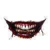 Halloween Horror Big Mouth Face Tattoo Stickers for Party Masquerade