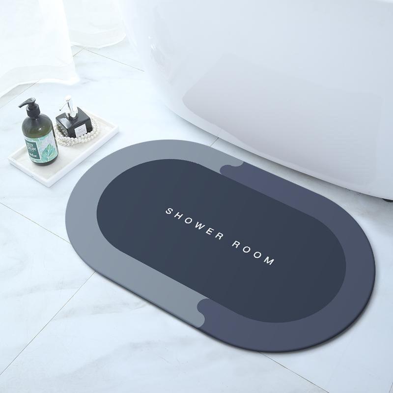 Diatom Mud Bathroom Door Mat: Non-Slip, Quick-Drying, Water-Absorbent Floor Mat