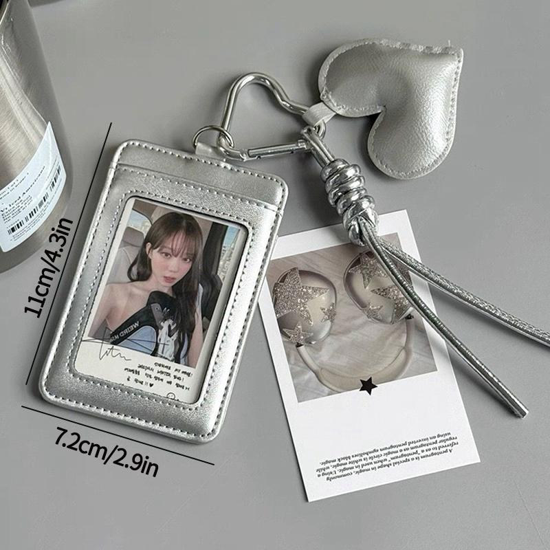 Binder Photocard Holder Cute Keychain Photo Card Case Idol Cards Collect Book Picture Frame Photocard Stuff