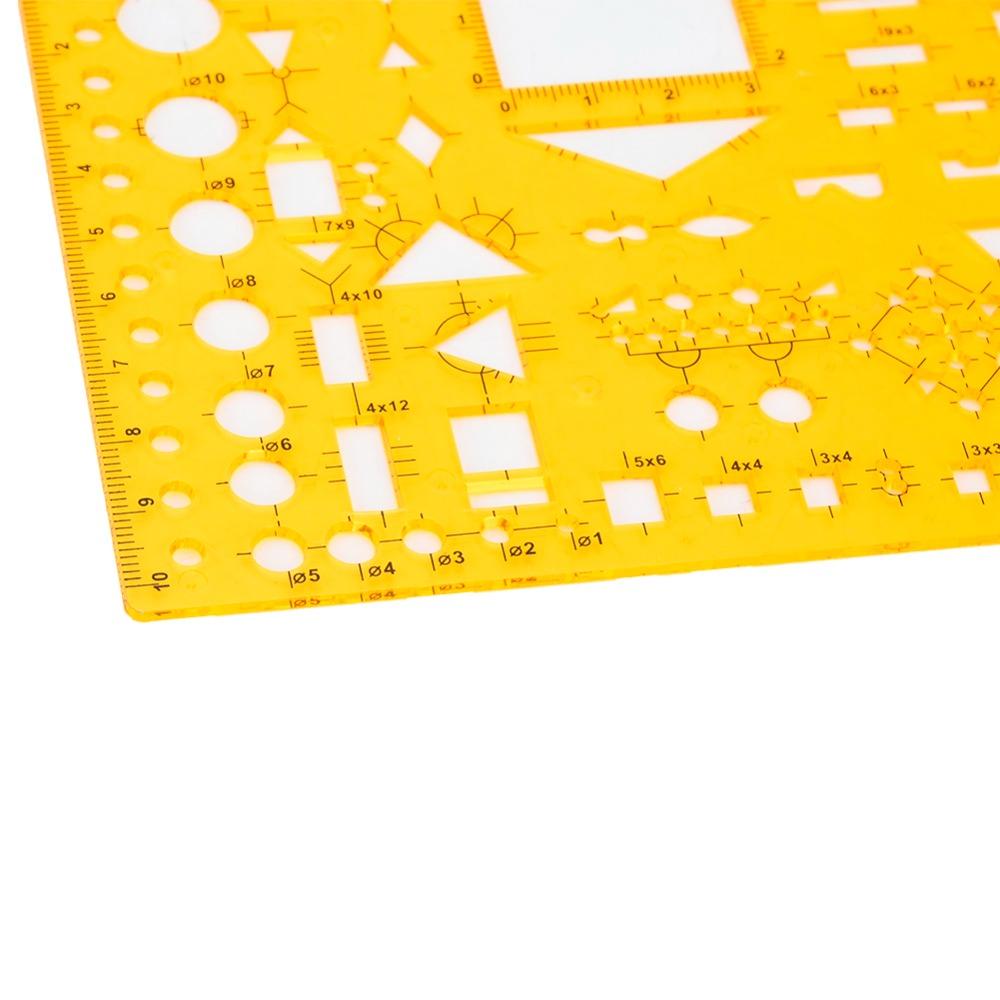 

K-Resin Architectural Design Template Plastic Hollow Ruler Architectural Drafting 4353