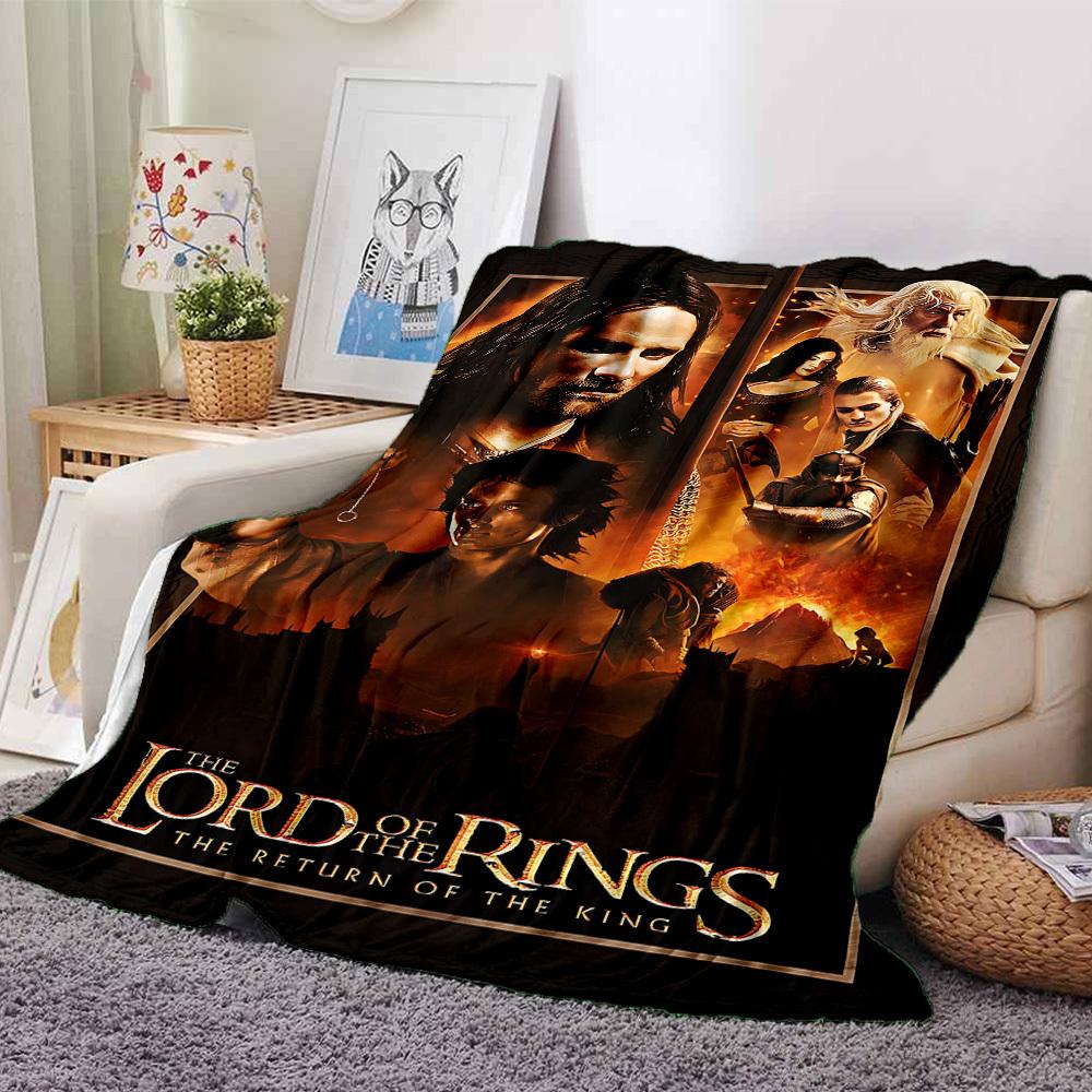 

1pc Lord of the Rings Return of the King Flannel Blanket Soft Warm Throw for Home, Office, Travel, All-Season Cozy Bedding Gift L1448 80cmx120cm(31inx47in)