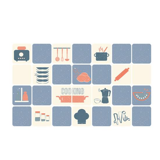 Autocolant de perete din faianță de bucătărie, rezistent la temperaturi ridicate și ulei, rezistent la apă