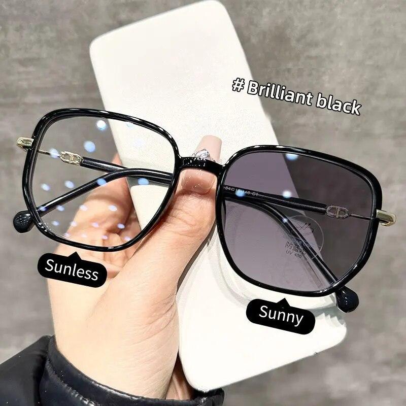 

Очки для близорукости, солнцезащитные фотохромные готовые женские и мужские очки-хамелеоны для близорукости, солнцезащитные очки для женщин, близорукие очки 0