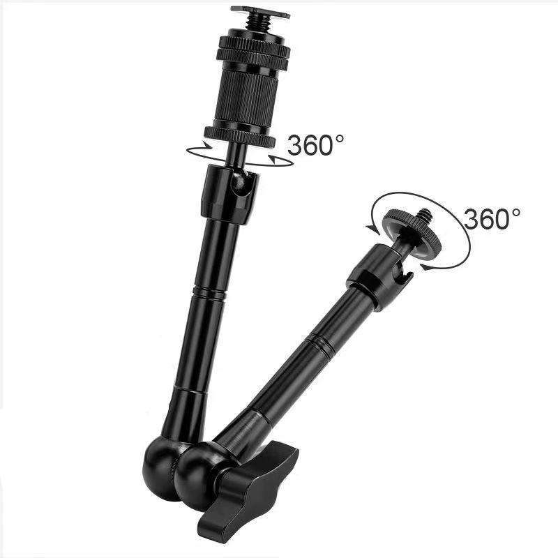 Verbesserter 11" Verstellbarer Reibungskraft Gelenkiger Magischer Arm für DSLR Monitor Blitz LED Videoleuchte Vlog Cage Rig Stativ Gimbal