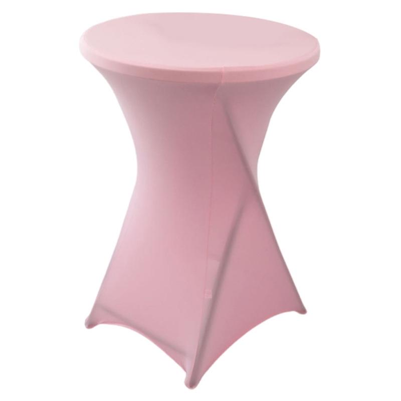 Cocktail Spandex Stretch Elastics Table Cover Square Corner Tablecloth Top Bars Table Cloth for Wedding Banquets