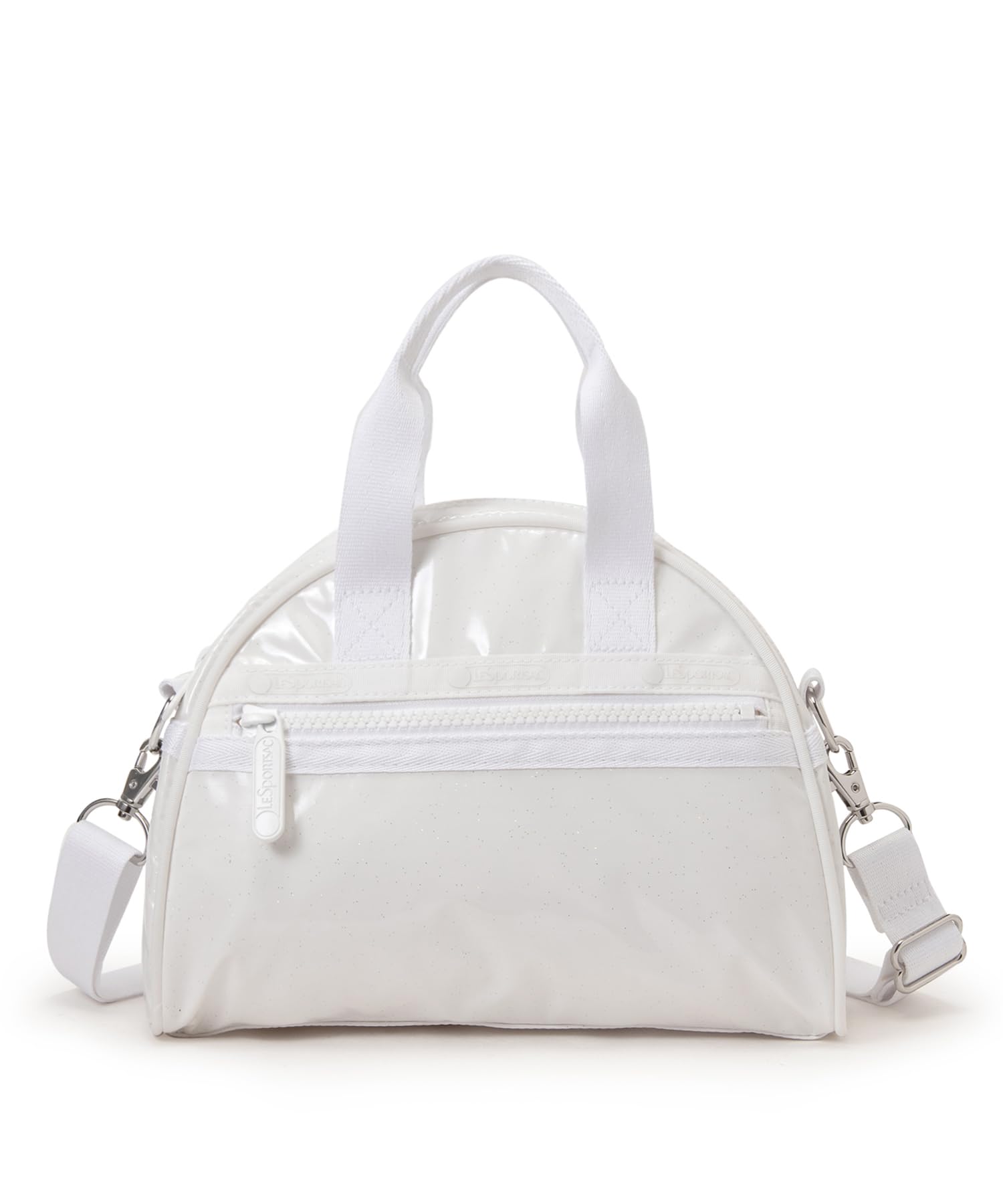

ROUND SM Glimmer Shine SATCHEL/1802/White